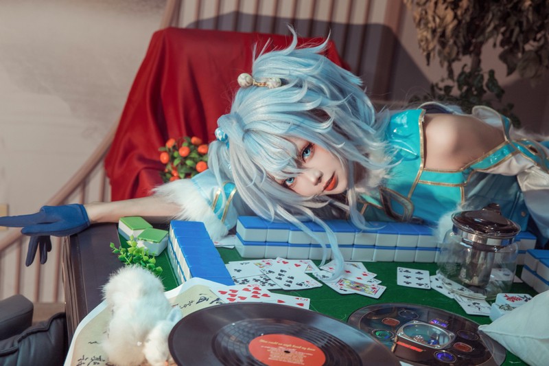 艾西Aiwest PA-15芙洛伦跃雪逢春Cosplay写真图集 高清美图合集 21P (128.7M)插图7