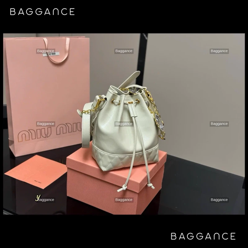 Miu Miu Bucket Bag Premium Leather 22cm Full Box - EVMMFW-015