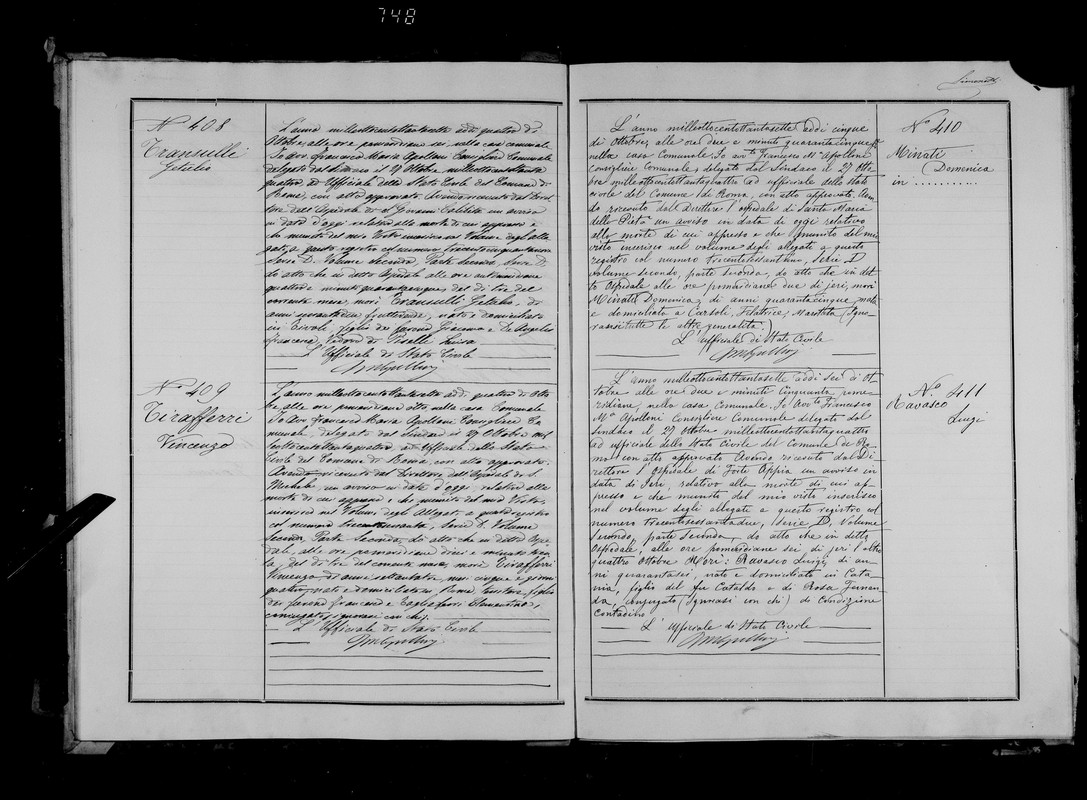 ACTA DEFUNCION VINCENZO TIRAFERRI TAGLIAFERRI