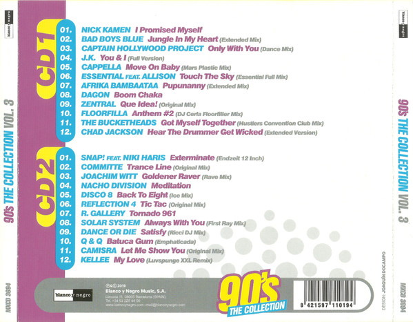 25/11/2023 - Various – 90's The Collection Vol.3 (2 x CD, Compilation)(Blanco Y Negro – MXCD 3694)   (WAV) R-13135071-1551991938-1091