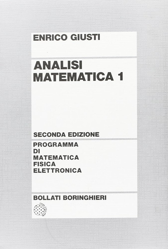 Enrico Giusti - Analisi matematica 1 (1996)
