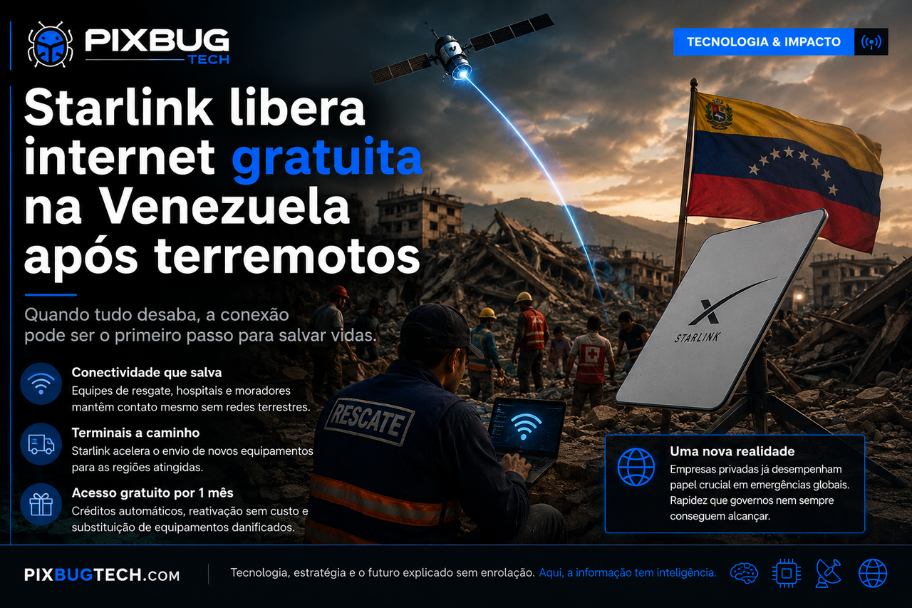 Starlink libera internet gratuita na Venezuela e mostra por que a conectividade virou parte da resposta a desastres