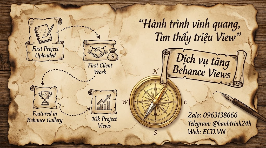 tăng behance views thật tăng engagement