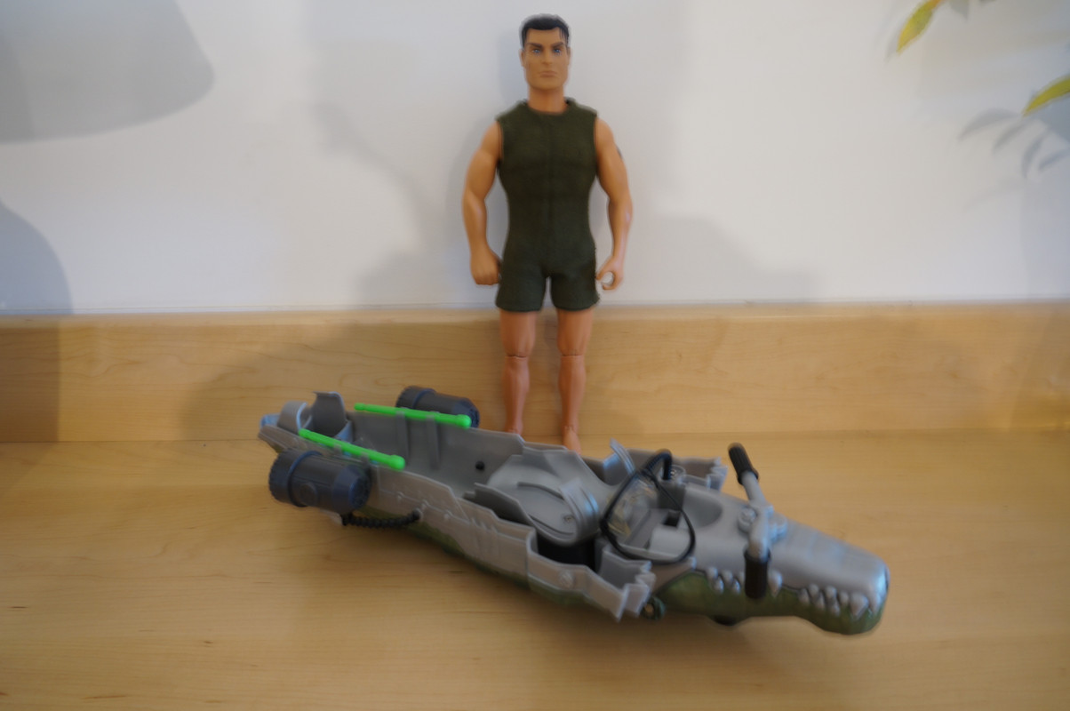 New green swimsuit that my Action Man is going to be wearing while he’s in the spare crocodile submarine.  6D100EDF-0610-4CAA-8211-0EB918F765F0