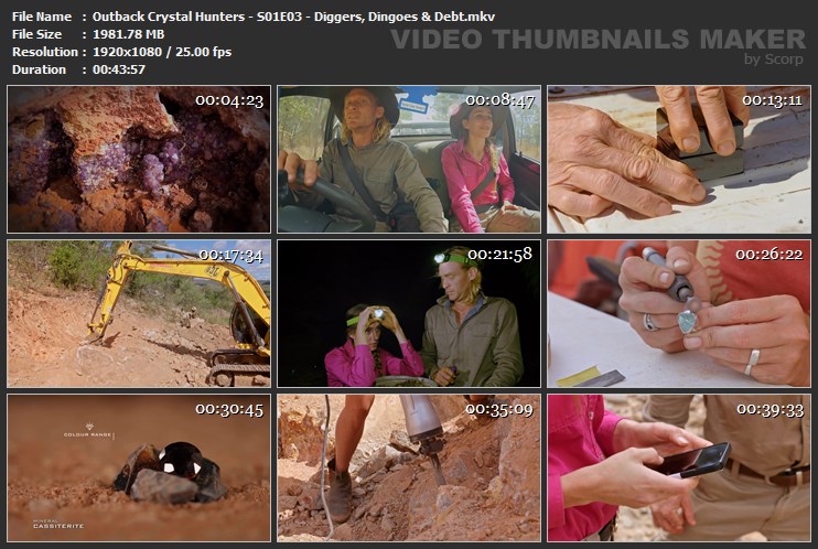 Outback Crystal Hunters - S01E03 - Diggers, Dingoes & Debt.mkv