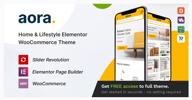 Themeforest - Aora v1.2.21 - Home & Lifestyle Elementor WooCommerce Theme