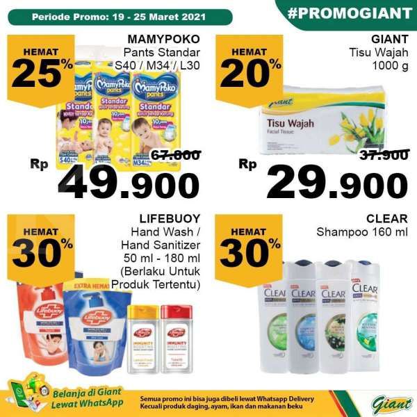 Katalog Promo Giant 19-25 Maret 2021 
