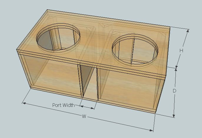 Box for 2 skar vxf 12 s Subwoofers Enclosures Steve Meade