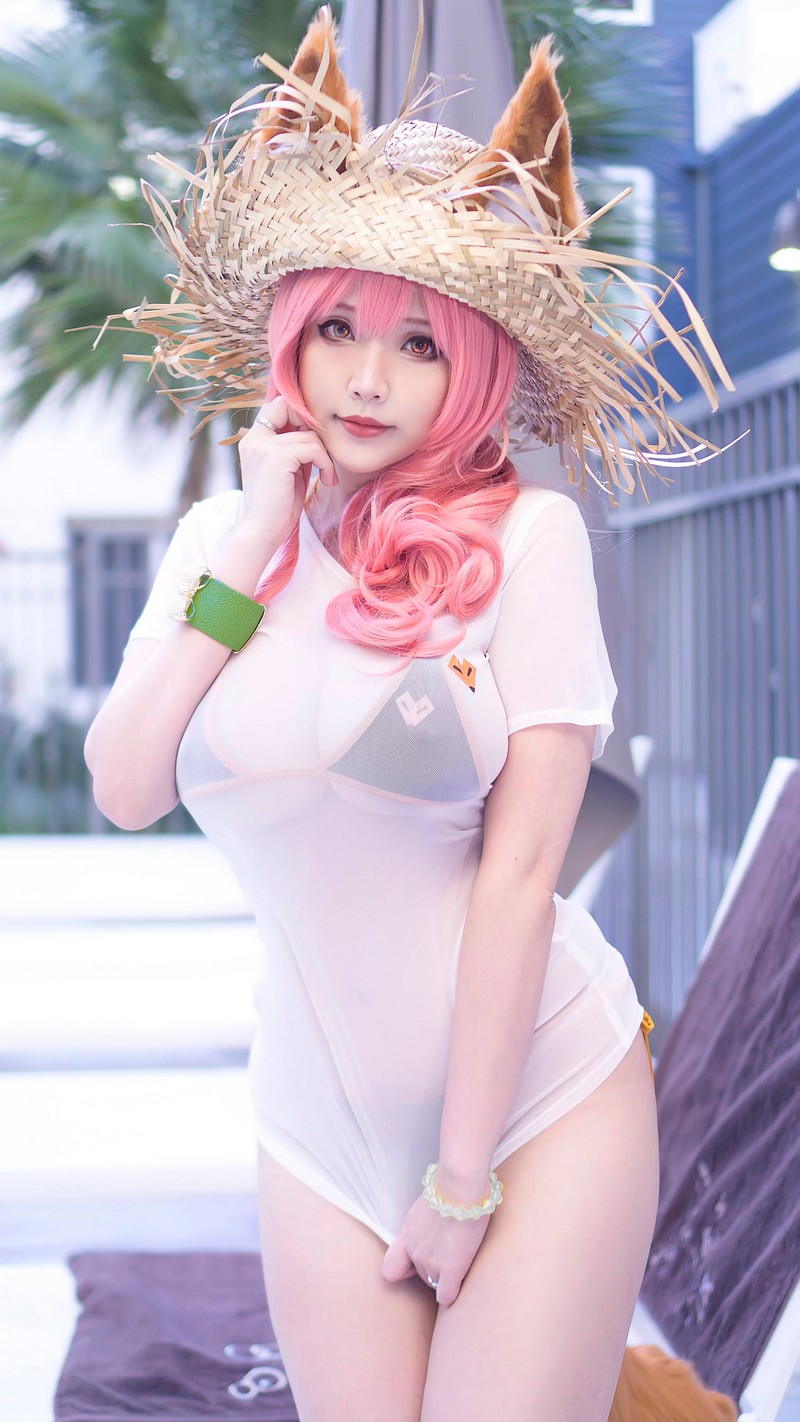 Hana Bunny 玉藻前比基尼 Cosplay写真｜Fate Tamamo Bikini 高清图片合集[9P-2.3M]插图5