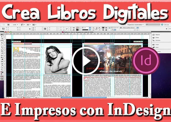 Adobe InDesign Tutorial Crea Libros Digitales Impresos Curso Español