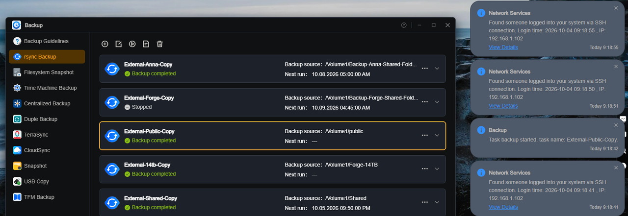 remote openclaw execute rsync