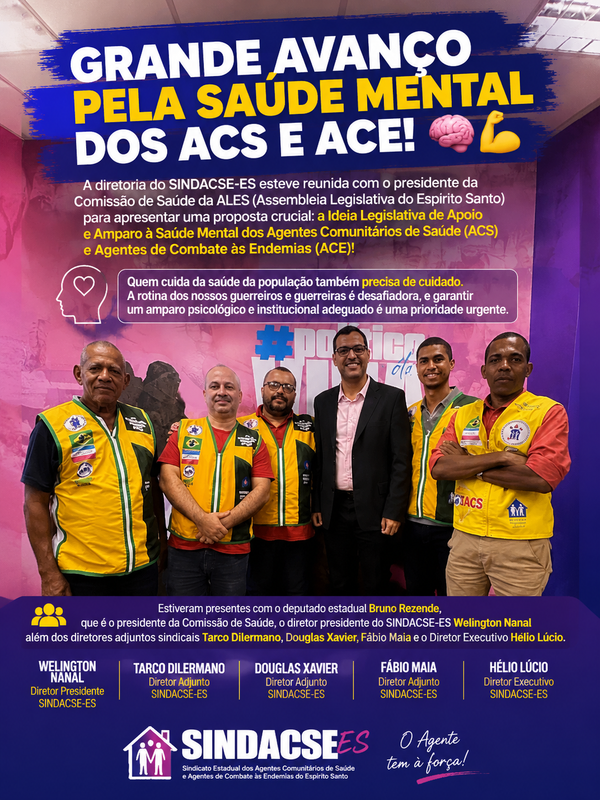 GRANDE AVANÇO PELA SAÚDE DOS ACS E ACE! 🧠💪