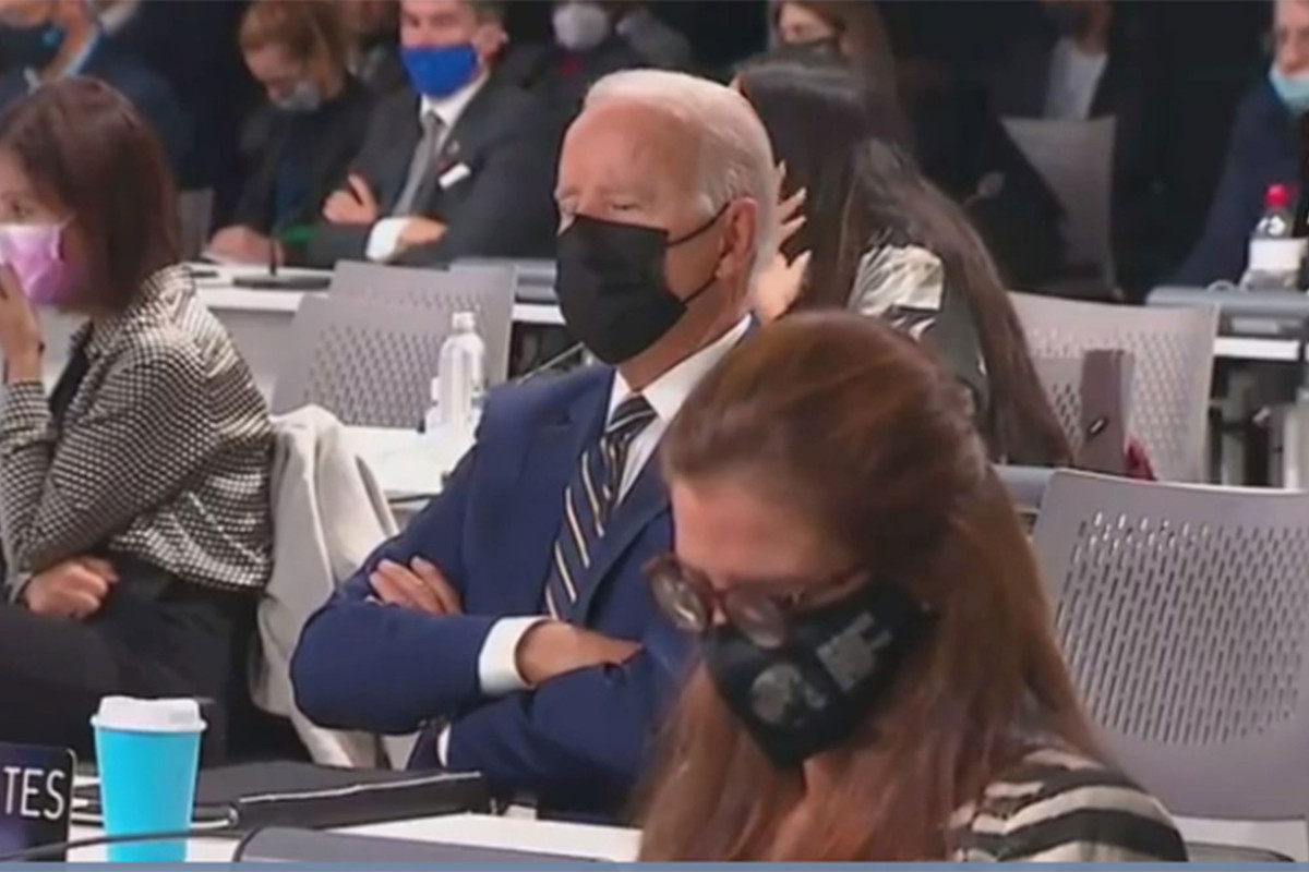 Trump se burla de Joe Biden por quedarse dormido en la conferencia climática