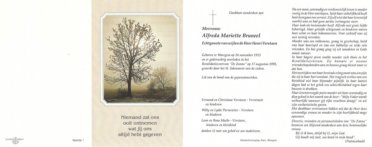 Bruneel Alfreda Mariette