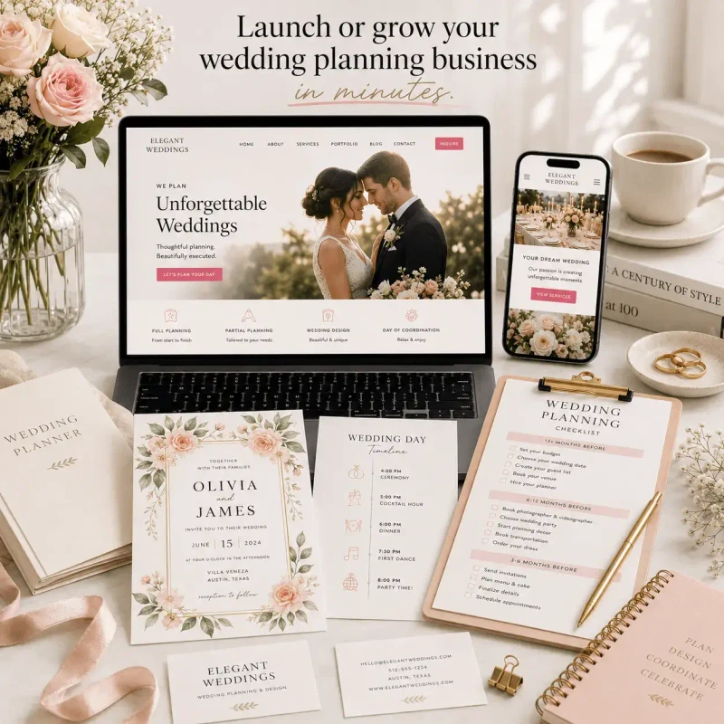 Wedding Planner Canva Bundle