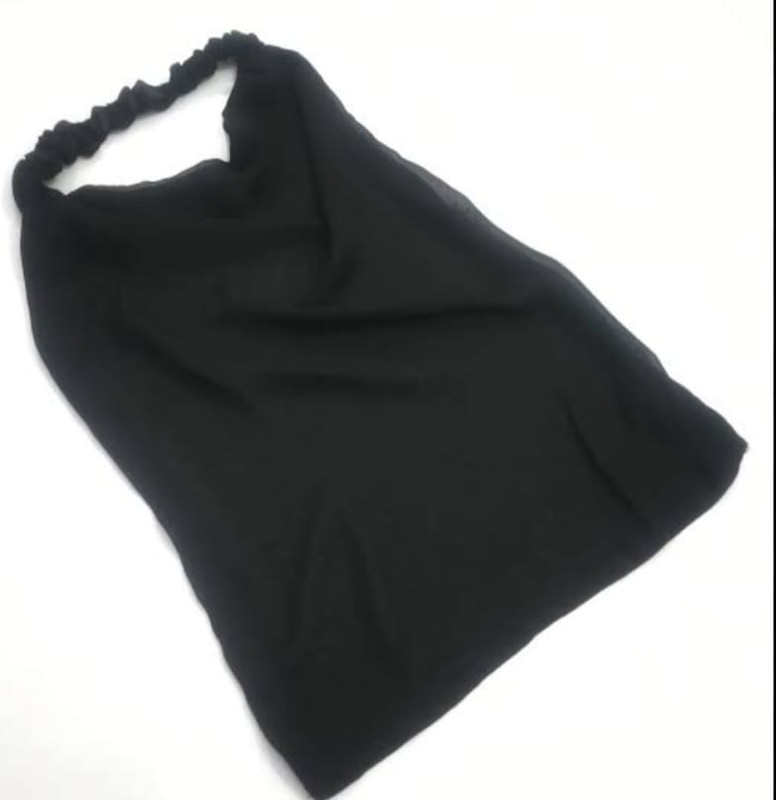 Half Elastic Niqab-Black