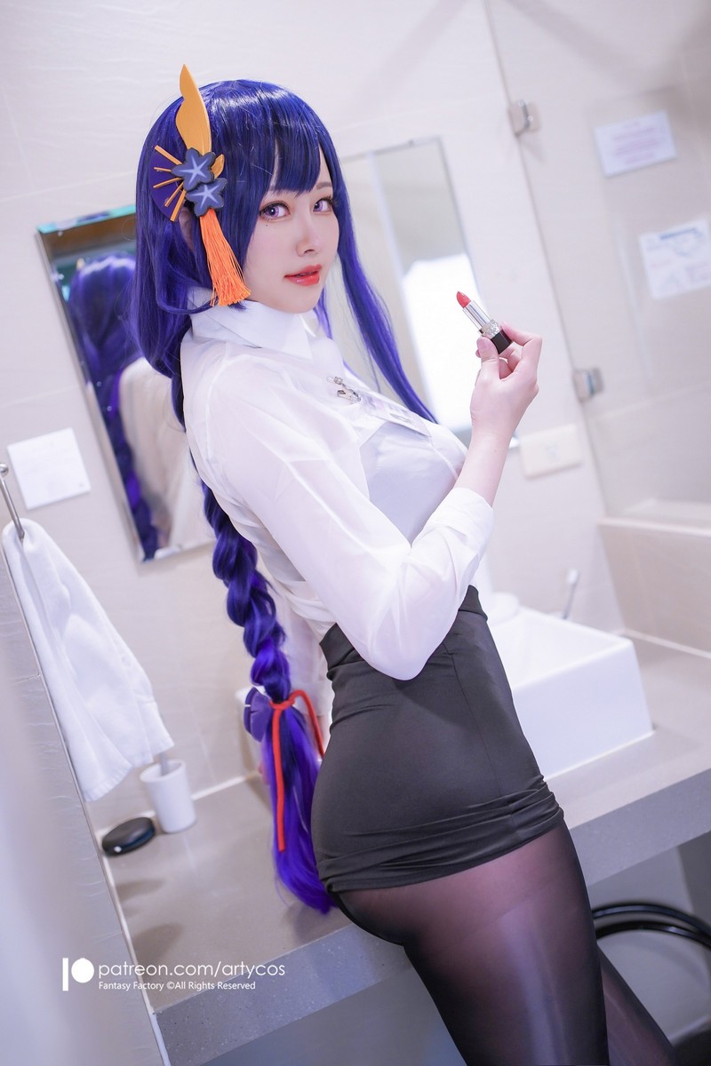 Arty亚缇 Raiden Shogun Office Lady[43P-154.3M]插图2