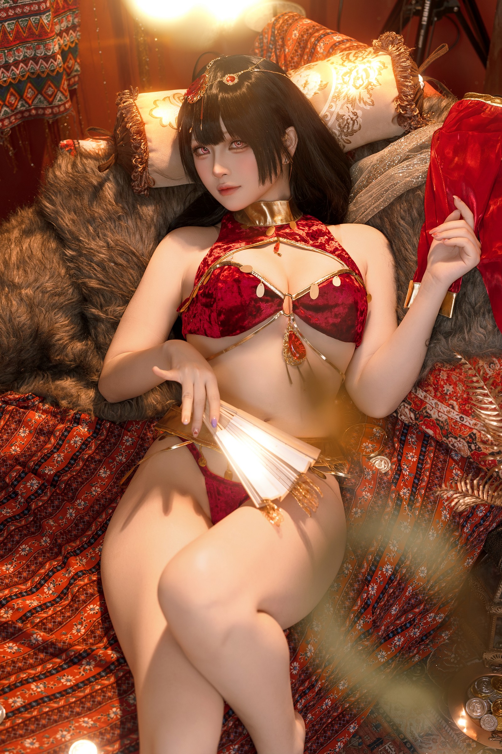 屿鱼 Yuyu 大凤 舞娘 新年特典 Cosplay 写真集（50P｜449MB）插图5