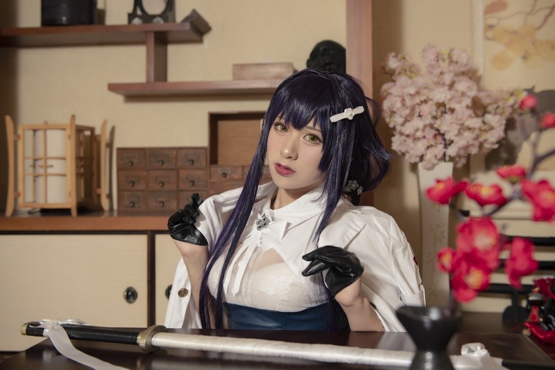 柘烟Zuken 吾妻 原皮 Cosplay（Azur Lane Azuma）写真集【23P｜204.3MB】插图4