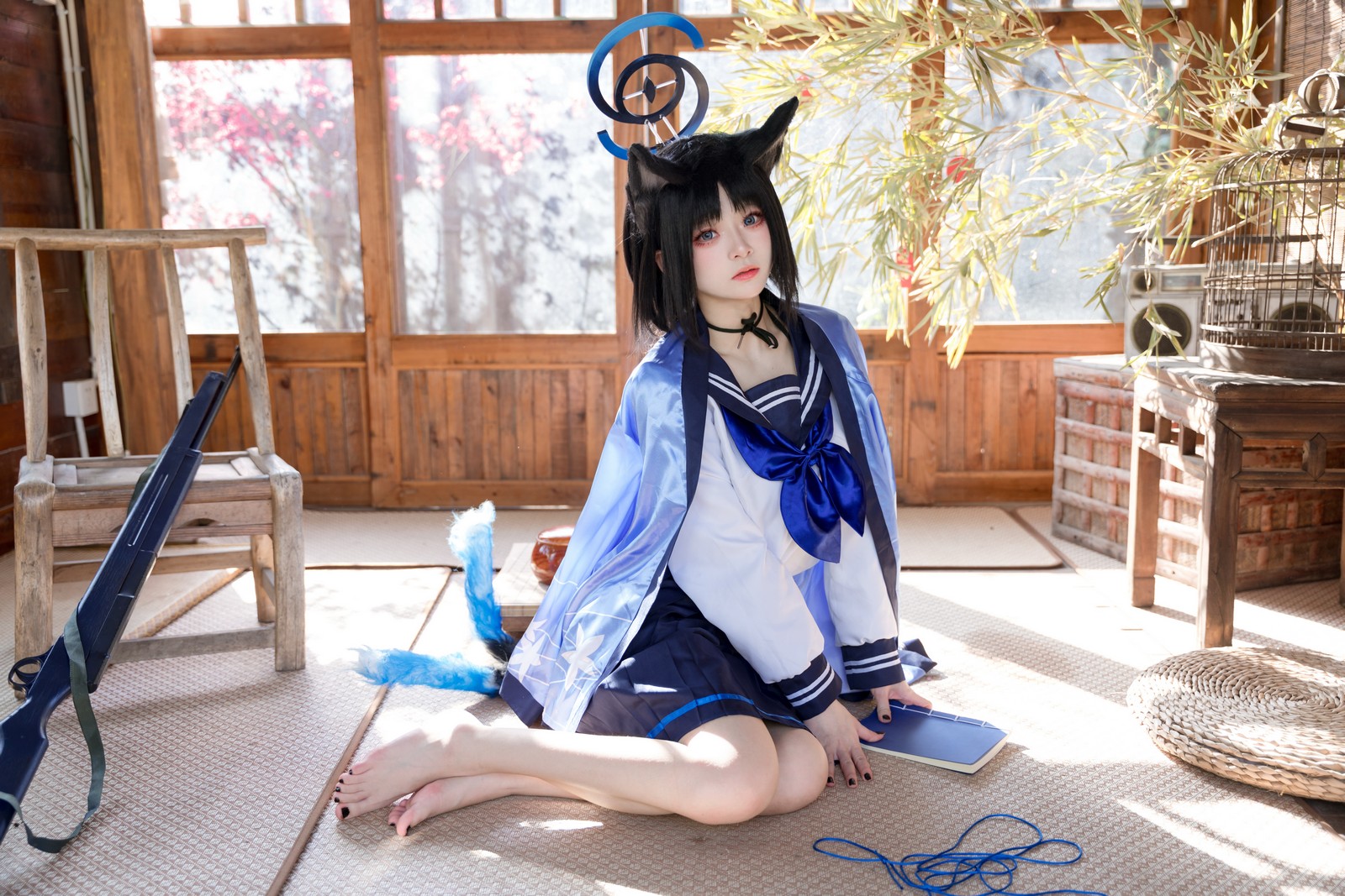 九柒喵 – 桐生桔梗 Cos 高清大合集（88P-470MB）和风旗袍写真插图5