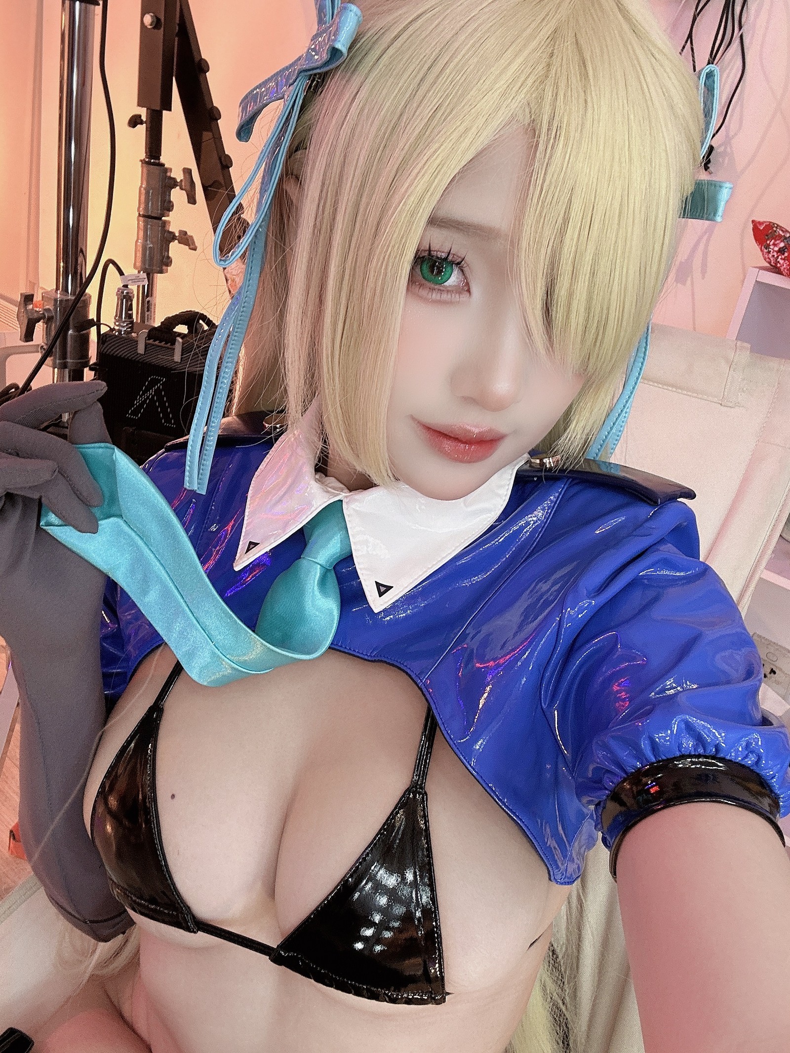 Puy Puy – 一之濑明日奈 Asuna Police Cosplay 写真合集（133P+7V-4.59GB）插图3