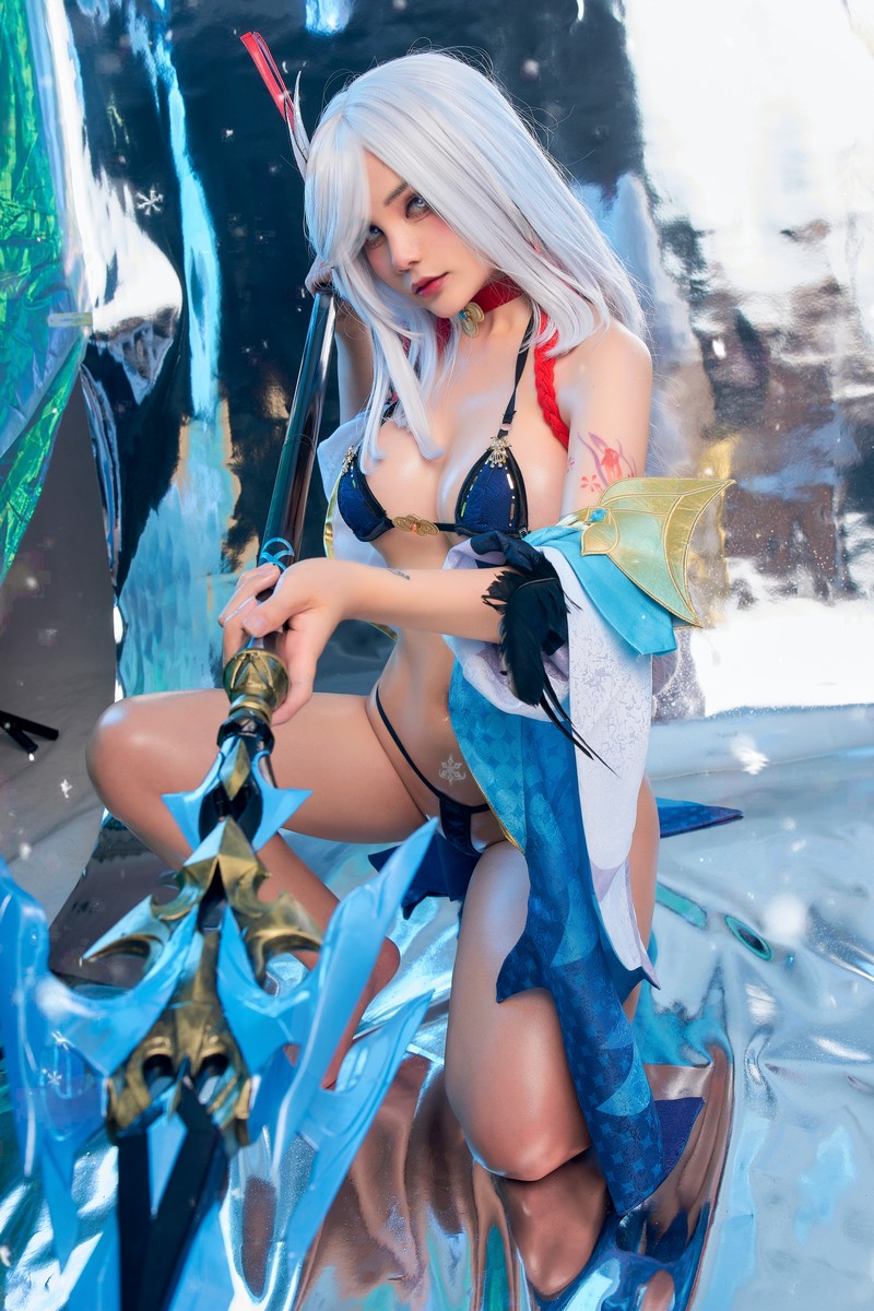 Joyce Lin2x Shenhe Cosplay Genshin Impact 写真集 89P插图7