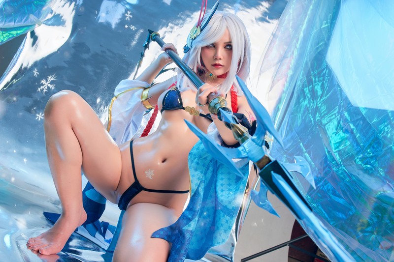 Joyce Lin2x Shenhe Cosplay Genshin Impact 写真集 89P插图8