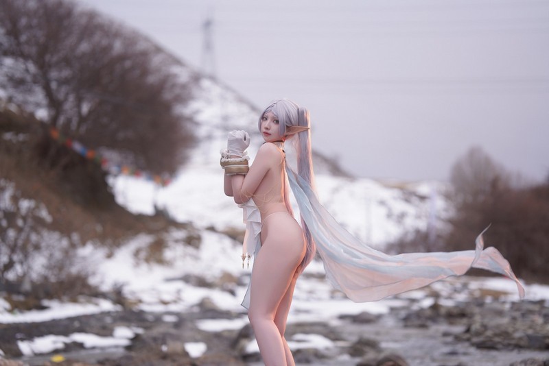 小和甜酒 & 橙风千雅 葬送的芙莉莲 菲伦×芙莉莲 Cosplay 高清图包 [88P-569.1M]插图