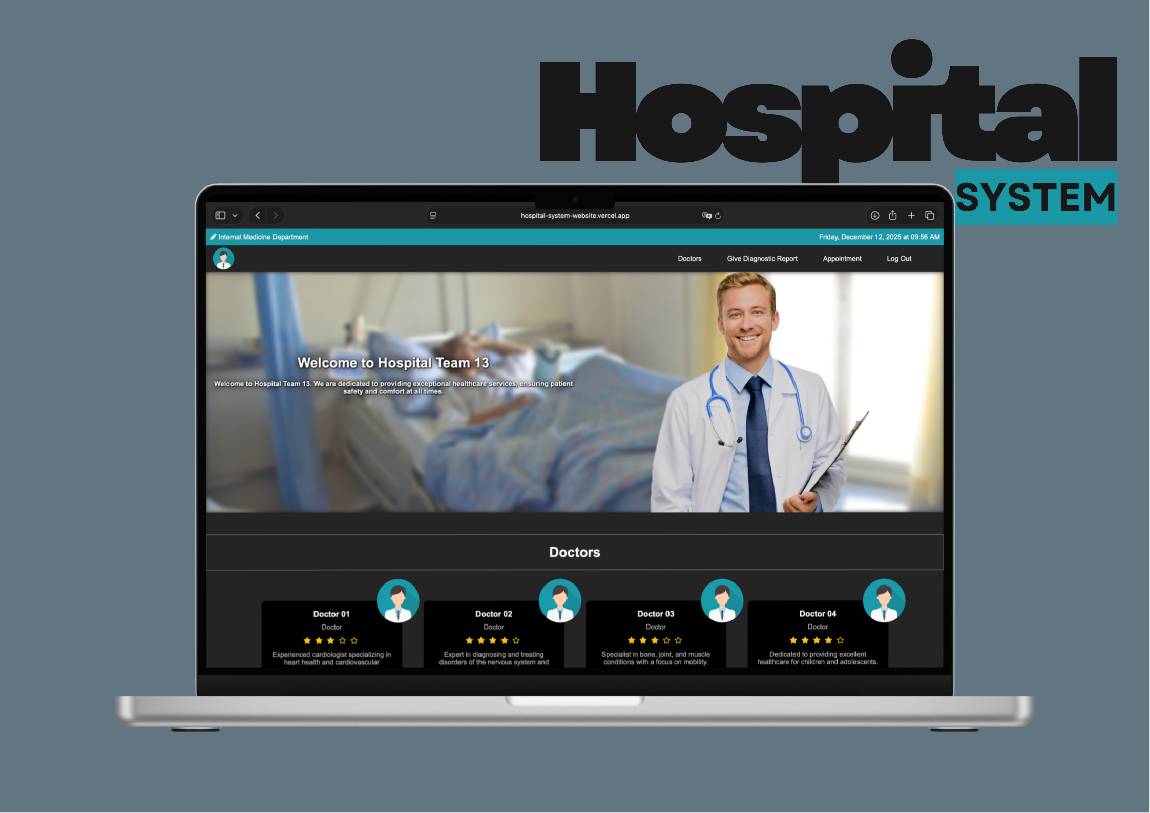 Hospital System Website Overview