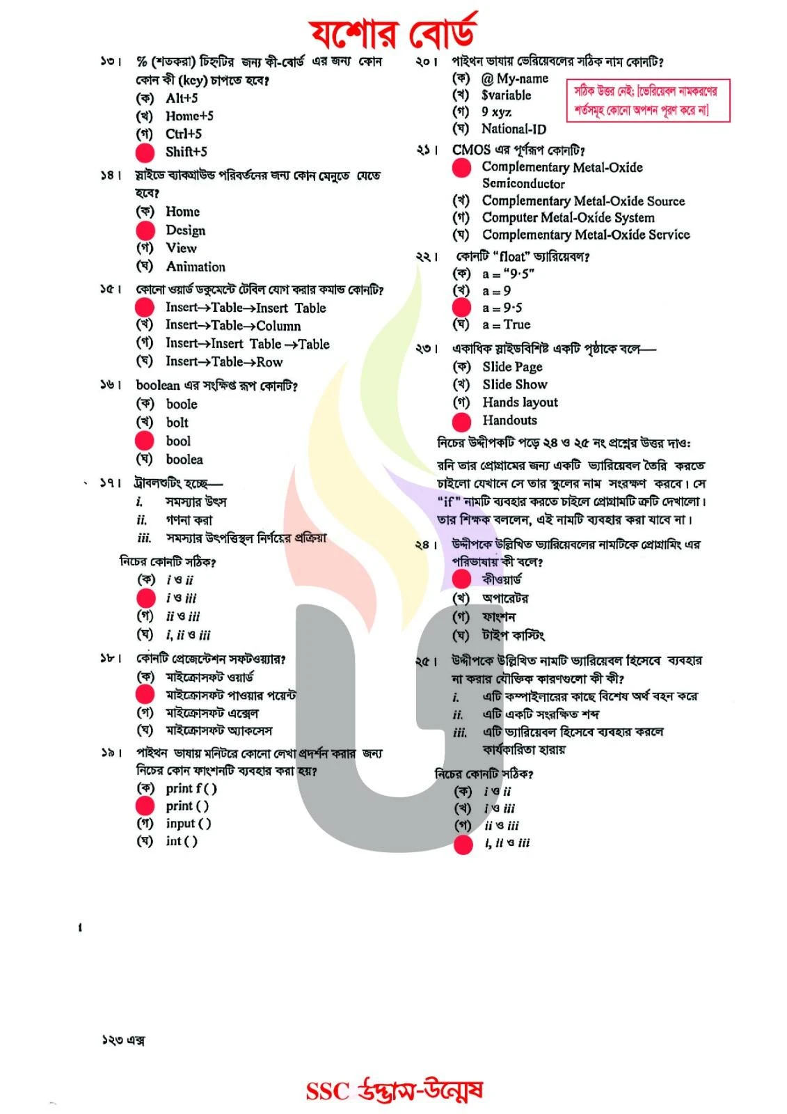 SSC ICT Question Solution 2026 All Board | SSC 2026 ICT MCQ Answer 27 ICT MCQ Question Solution Jessore Board SSC 2026