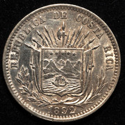 25 centavos Costa Rica 1892. PAS7559