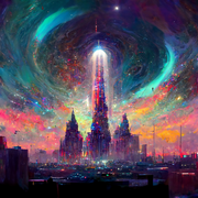 A Glowing, Cosmic Astral City 2