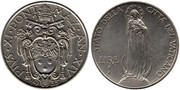 VATICANO -  Pio XI (1922 - 1939) Vaticano-5-1-Lira-1935-XIV