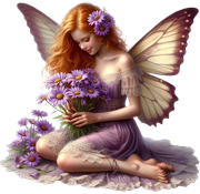 Fairy&PurpleDaisies3AImadeByLoriM2-24