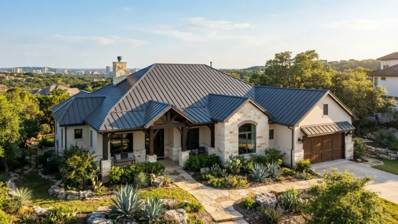 Metal roof fire resistance Class A rating San Antonio Texas home