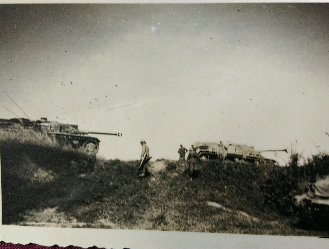 Foto 2WK 2 Sturmgeschütze Langrohr RUSSLAND OSTF