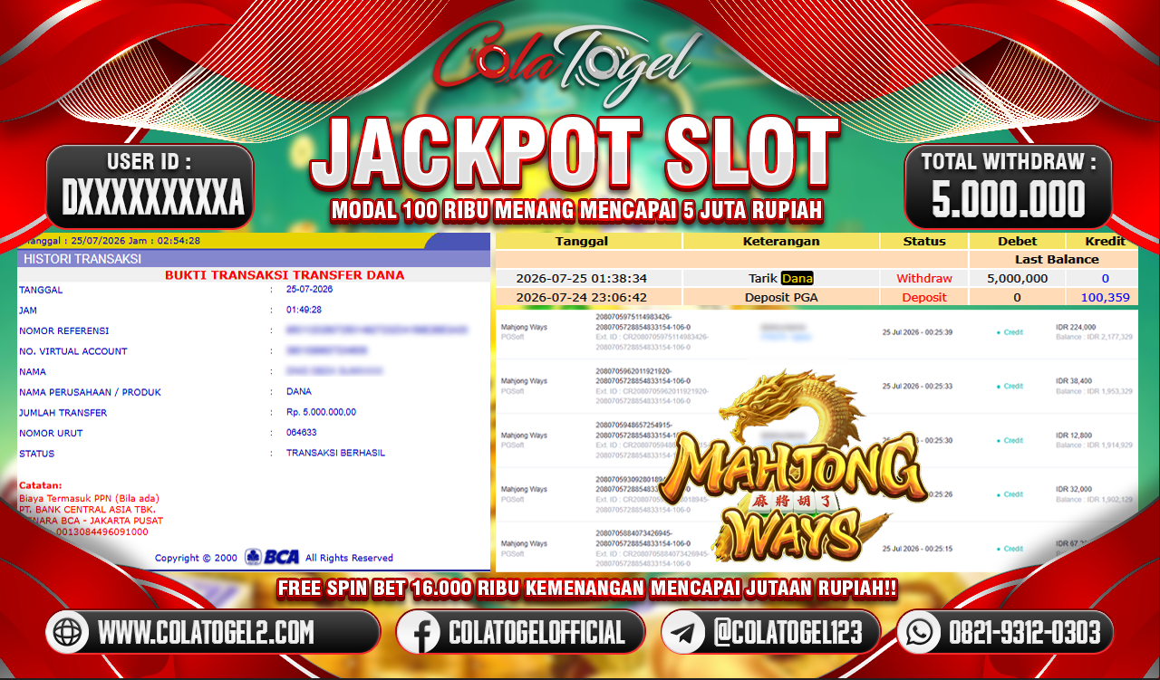 JACKPOT SLOT GACOR!!