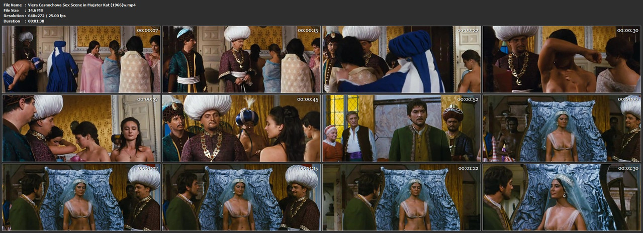 Viera Casnochova Sex Scene in Majster Kat (1966)w mp4