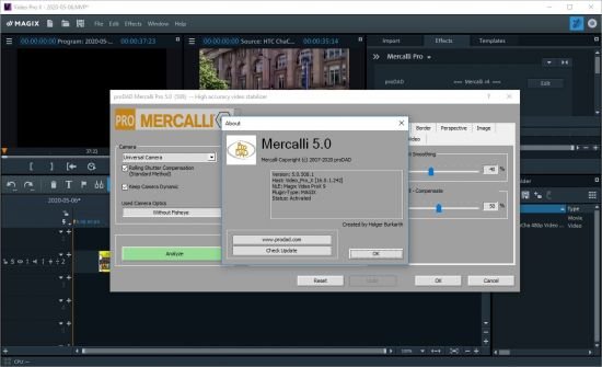 proDAD Mercalli V5 Suite for MAGIX 5.0.508.1 (x64) proDAD Mercalli V5 Suite for MAGIX 5.0.508.1 (x64)