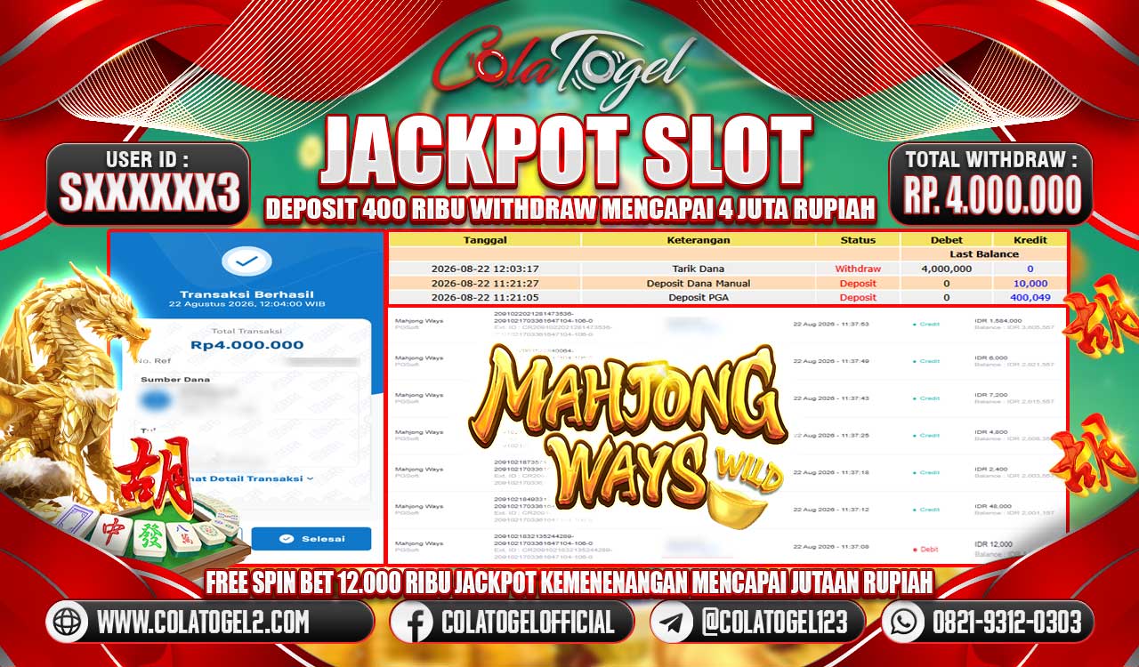 JACKPOT SLOT GACORR!!