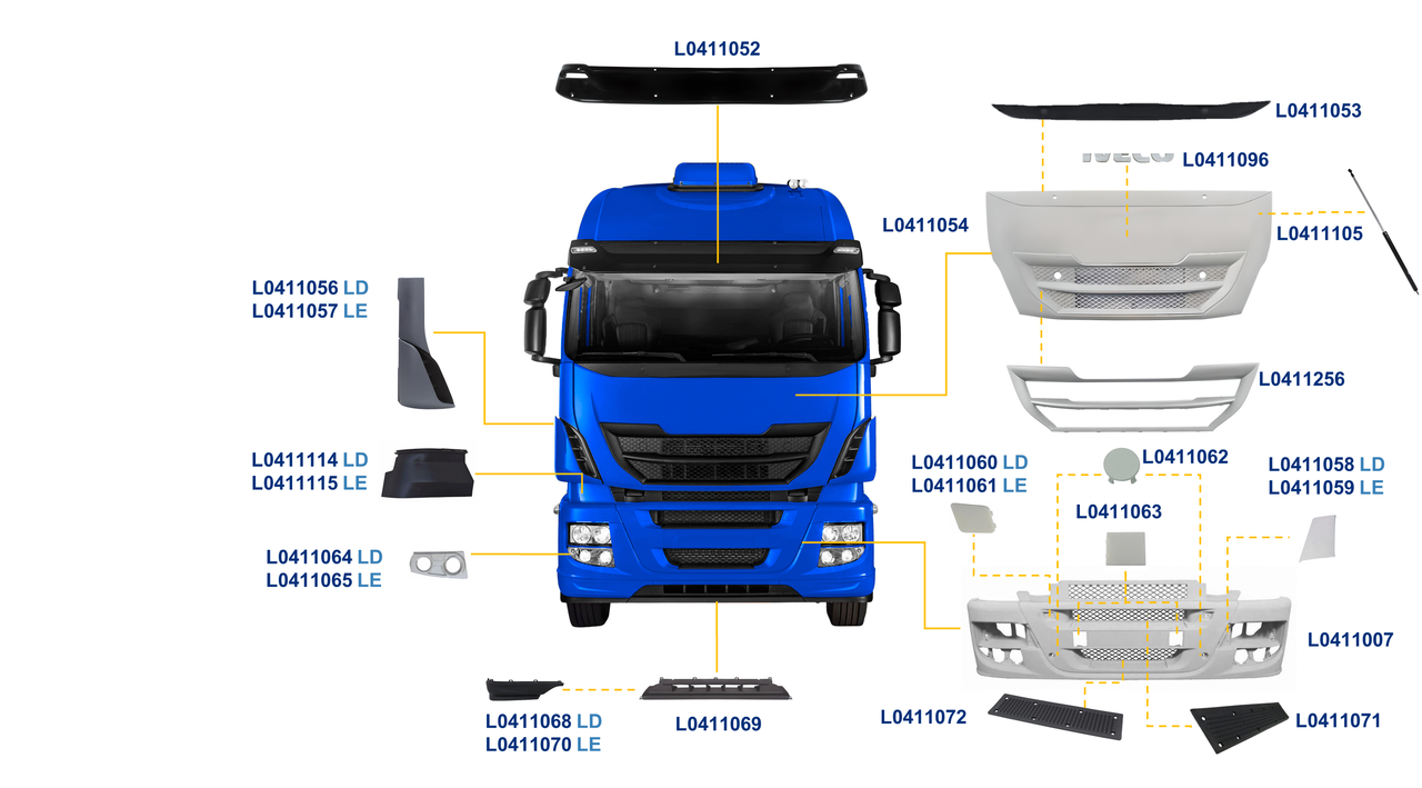 IVECO-HI-WAY 2013 A ....-490S44T, 600S44T, 600S48T, 600S56T, 800S48TZ, 800S56TZ-FPT CURSOR 13-ZF16AS2630-FRONTAL