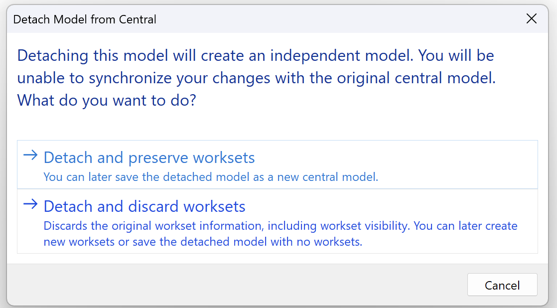 Closing unnecessary worksets