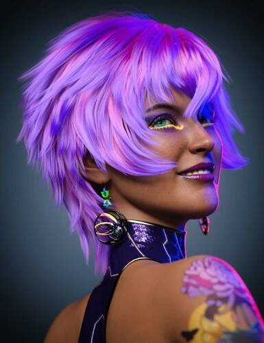 Lala Hair for Genesis 8 and 8.1 Females