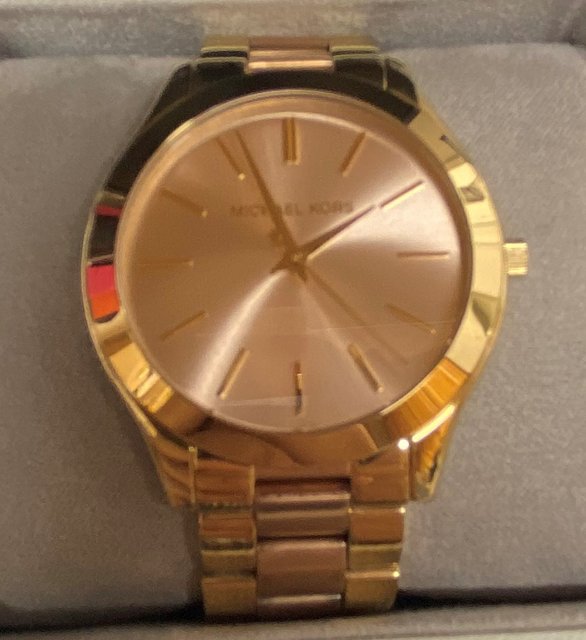 Michael Kors MK3493 Runway Pink Dial Two Tone Stainless  display picture 3