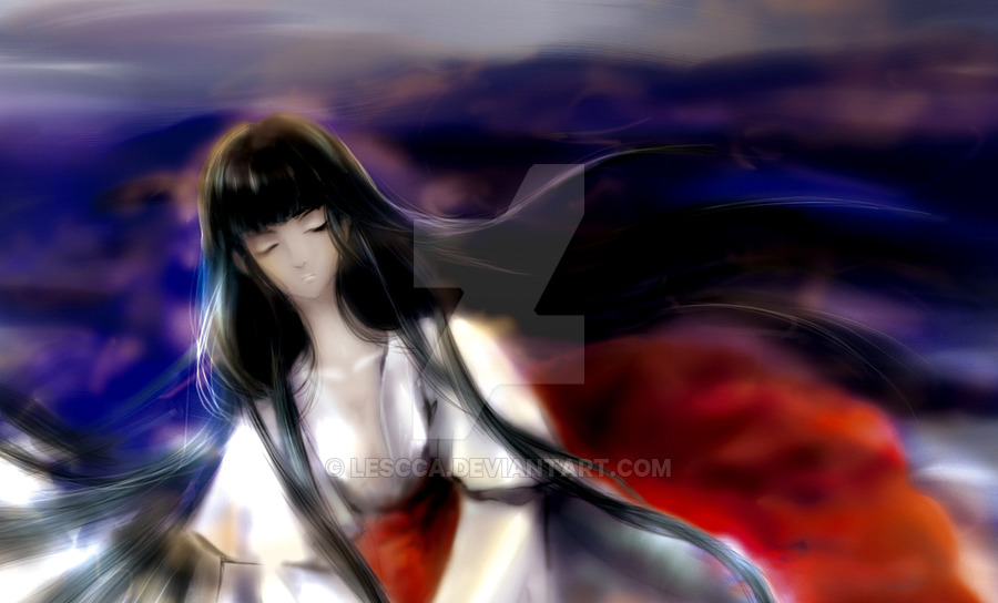 Hình vẽ Kikyou, Kagome, Sango bộ Inuyasha - Page 5 Solemn_breath_by_lescca-d2l6yfm