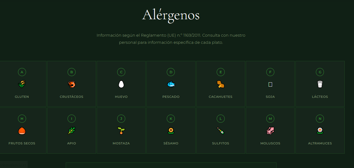 Control de alérgenos — WirchiLive TPV