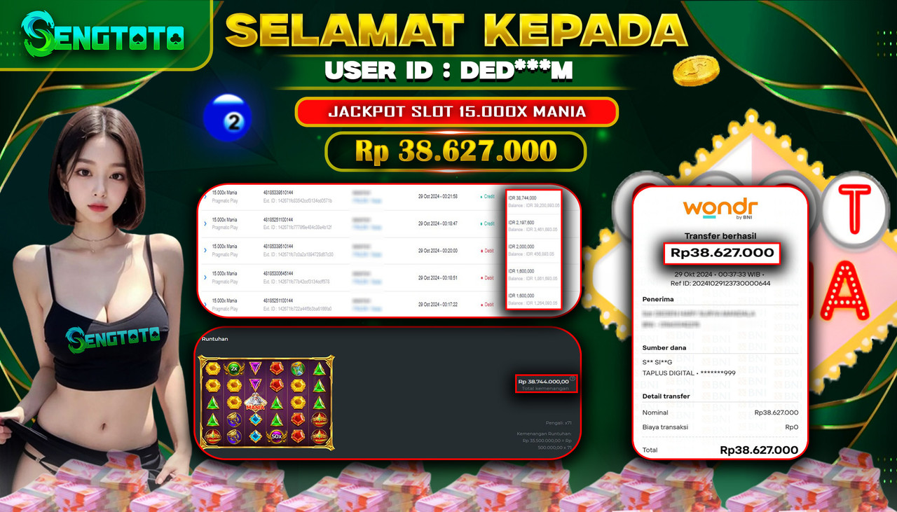 BUKTI PEMBAYARAN SLOT 15000X MANIA
