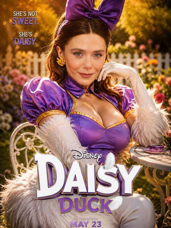 Elizabeth Olsen Daisy Duck