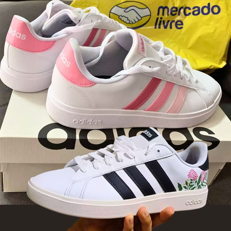 Tênis Feminino Grand Court Base 2 0 adidas Novo