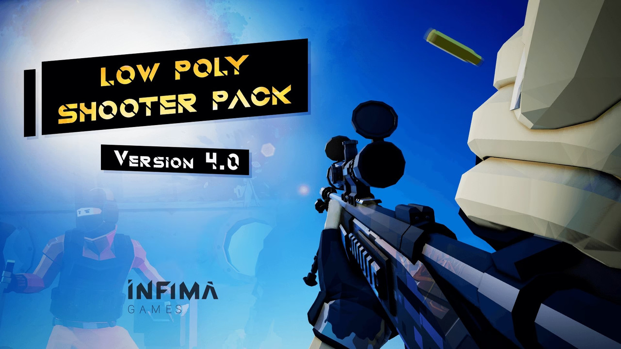 Low Poly Shooter Pack v4.0 (5.0, 5.1) Reload new Version